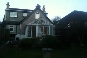 Old conservatory before